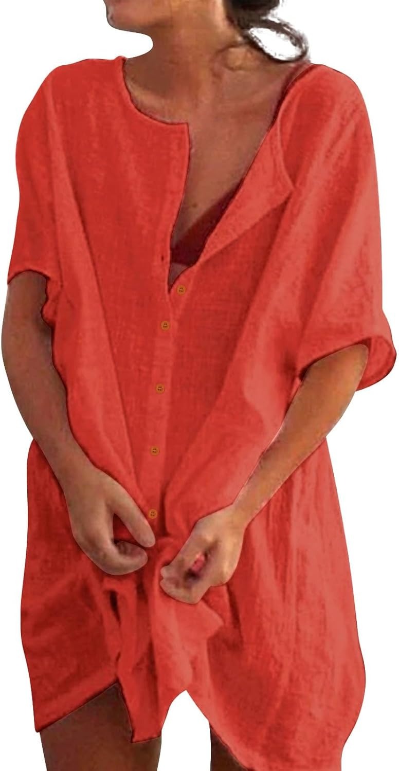 NEPOS™ | Leinenhemd aus Baumwolle