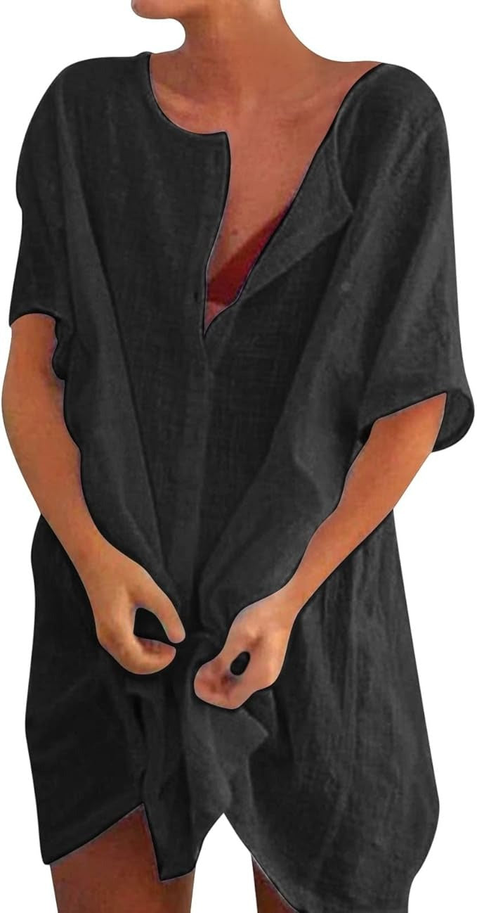 NEPOS™ | Leinenhemd aus Baumwolle