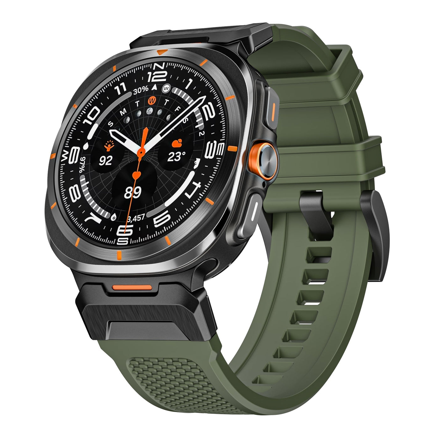 Taktisches FKM-Gummiband für Samsung Galaxy Watch Ultra