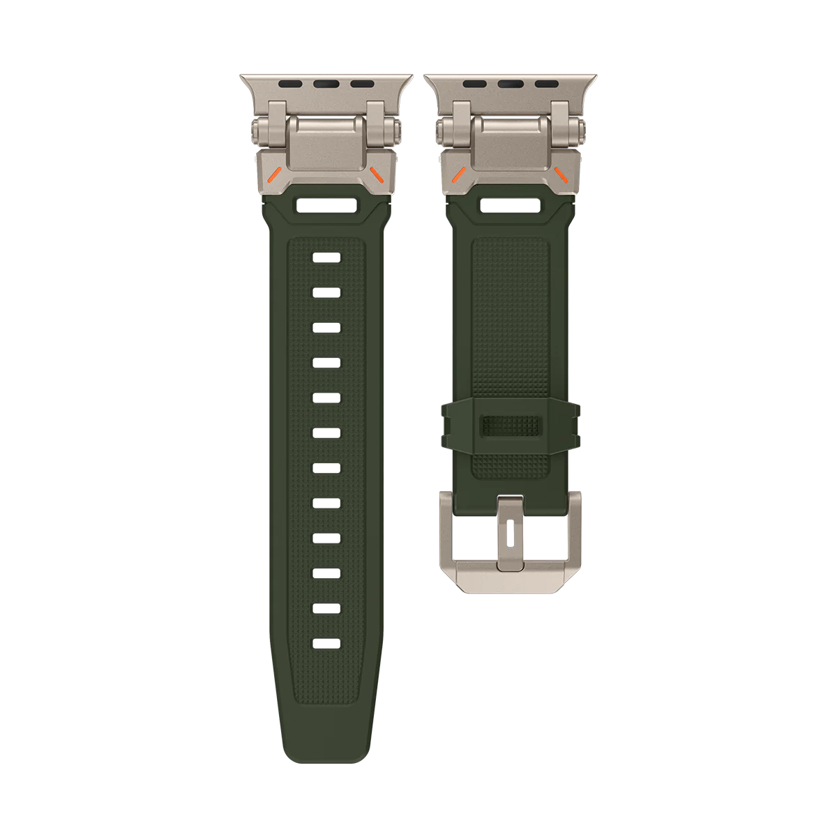 Neues Titan-Metallkopf-Silikonband für die Apple Watch