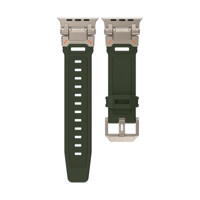 Neues Titan-Metallkopf-Silikonband für die Apple Watch