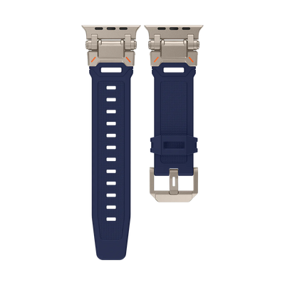 Neues Titan-Metallkopf-Silikonband für die Apple Watch