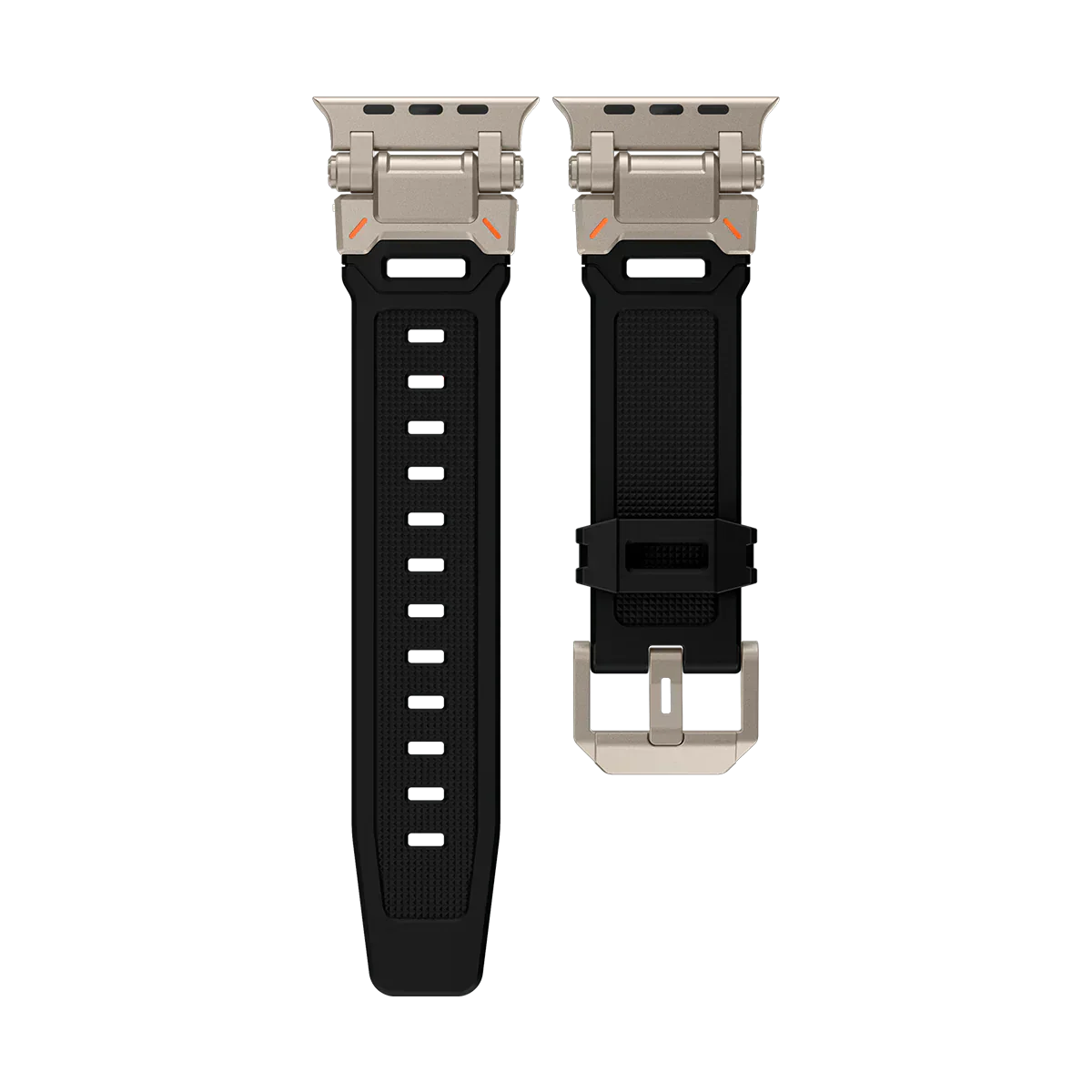 Neues Titan-Metallkopf-Silikonband für die Apple Watch