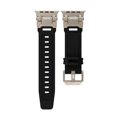 Neues Titan-Metallkopf-Silikonband für die Apple Watch