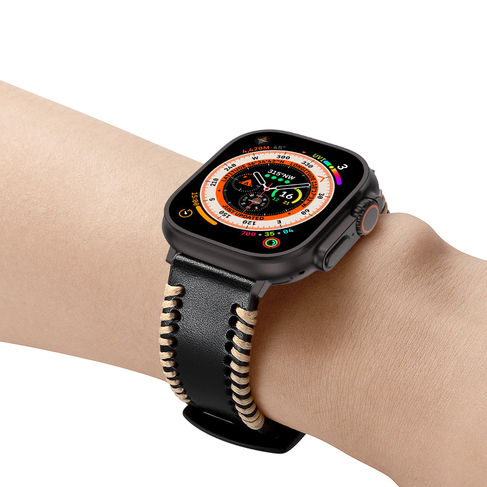 Leder Handgenähter Armband für die Apple Watch