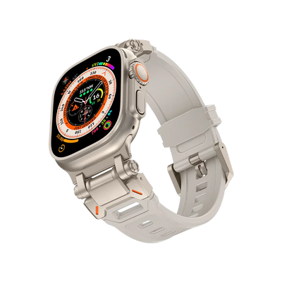 Neues Titan-Metallkopf-Silikonband für die Apple Watch