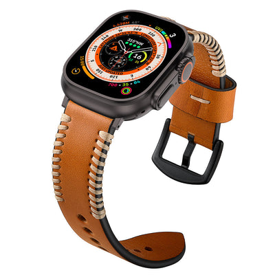 Leder Handgenähter Armband für die Apple Watch
