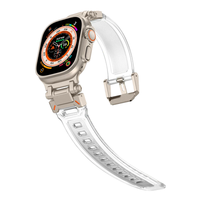 Neues Titan-Metallkopf-Silikonband für die Apple Watch