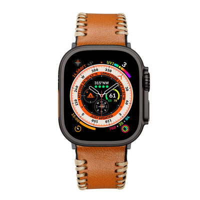 Leder Handgenähter Armband für die Apple Watch