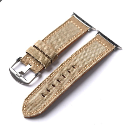 Canvas-Lederarmband für die Apple Watch