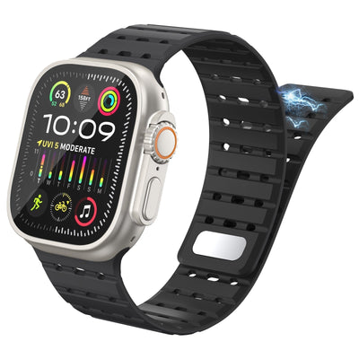 AW Atmungsaktives Magnetisches Silikonarmband für die Apple Watch
