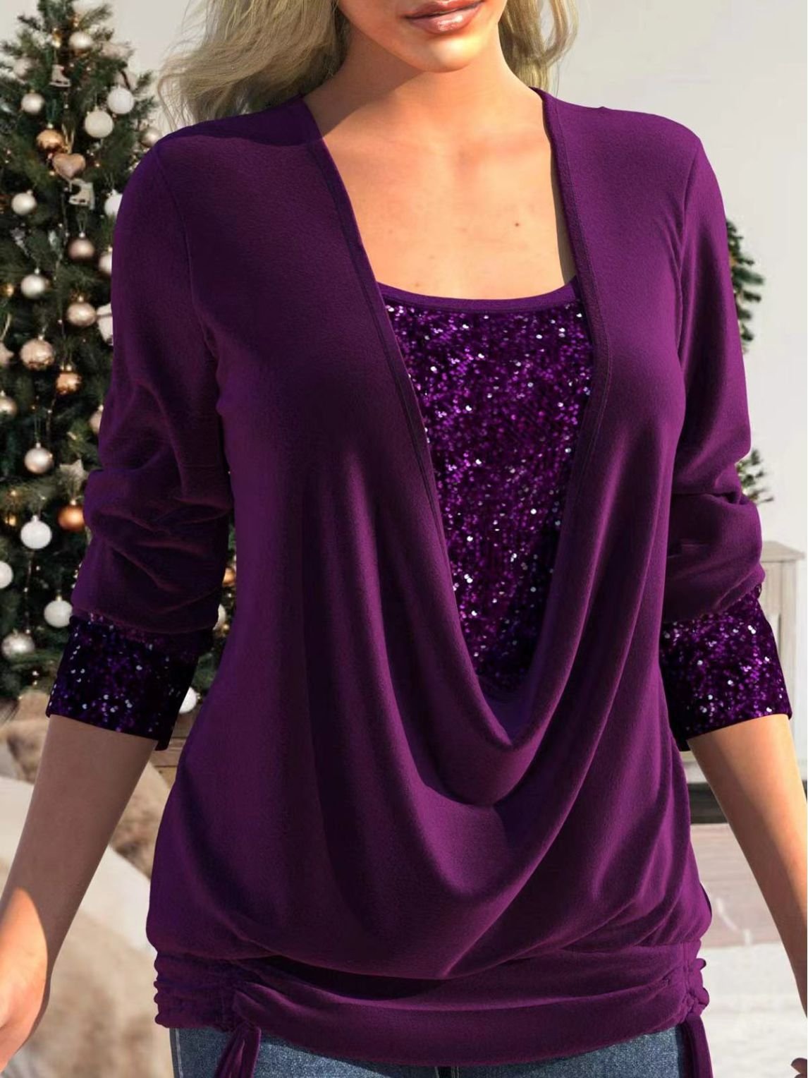 Genevieve | Glitzerndes Pailletten-Top – Elegante Ausstrahlung für Besondere Anlässe