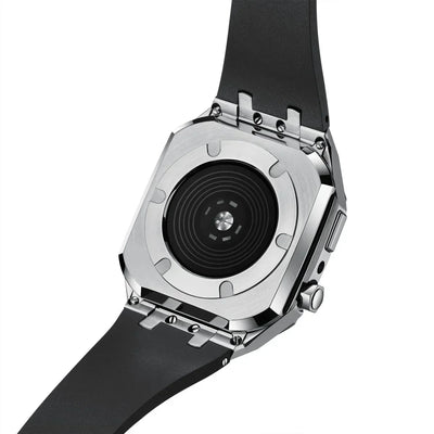 AP9009 Silikonarmband 316L Edelstahl Gehäuse Nachrüstkit für Apple Watch