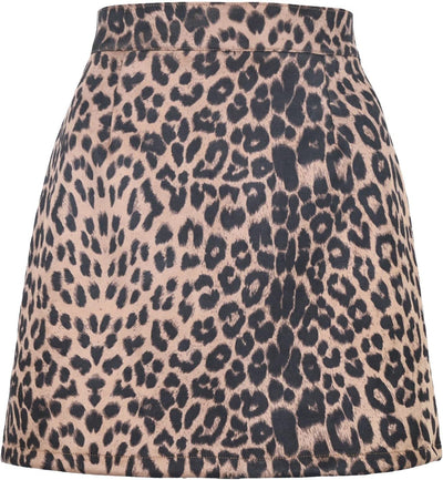 Livia – Leopardenmuster Hohe Taille Damenrock