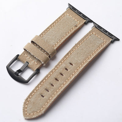 Canvas-Lederarmband für die Apple Watch