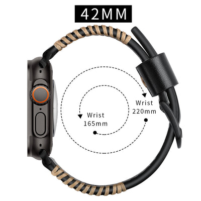 Leder Handgenähter Armband für die Apple Watch