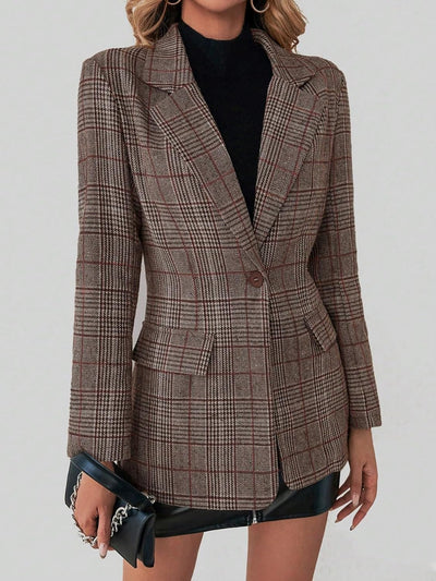 Iris– Casual Karierter Damenblazer