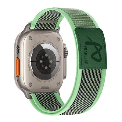 Lederlabel Trail Loop Nylon Band für die Apple Watch