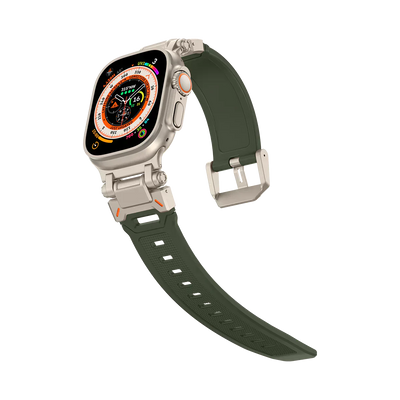 Neues Titan-Metallkopf-Silikonband für die Apple Watch
