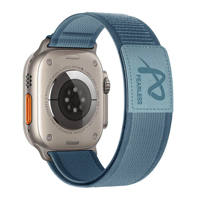 Lederlabel Trail Loop Nylon Band für die Apple Watch