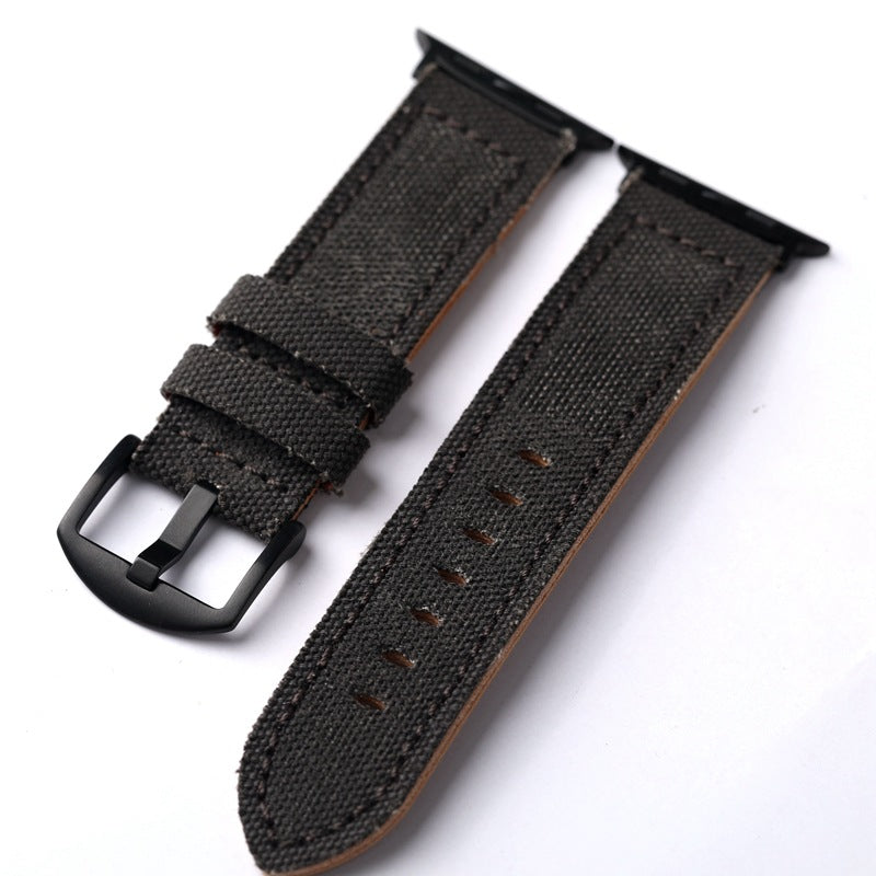 Canvas-Lederarmband für die Apple Watch