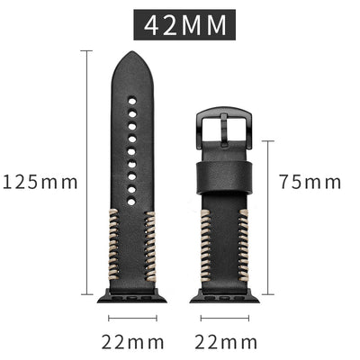Leder Handgenähter Armband für die Apple Watch
