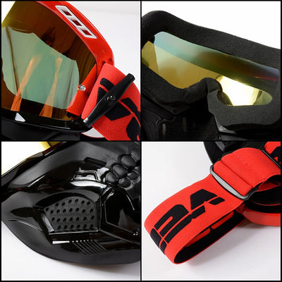 Schädel Motorradbrille