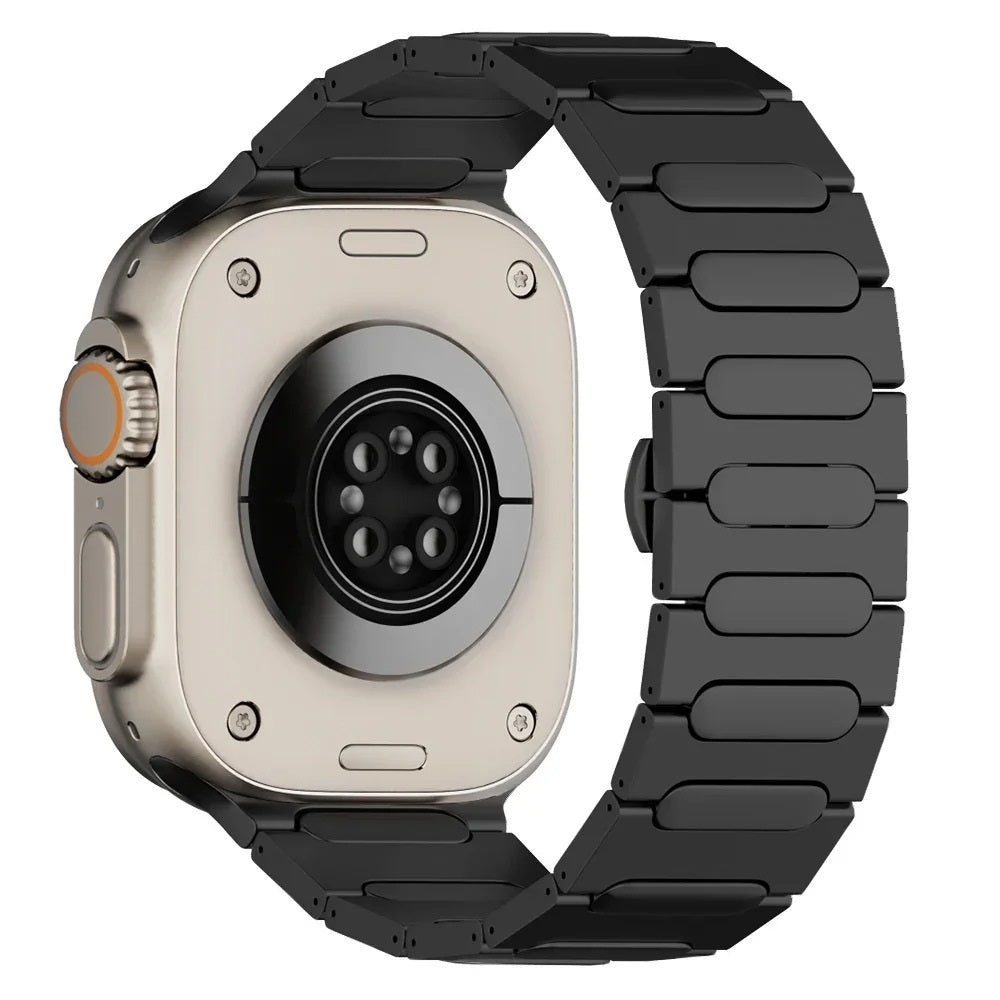 Titanium-Armband + Schmetterlingsschließe für Apple Watch Ultra 1/2