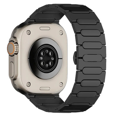 Titanium-Armband + Schmetterlingsschließe für Apple Watch Ultra 1/2