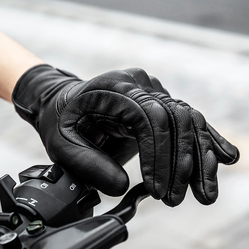 Leder Touchscreen Moto-Handschuhe Wasserdicht