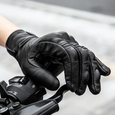 Leder Touchscreen Moto-Handschuhe Wasserdicht