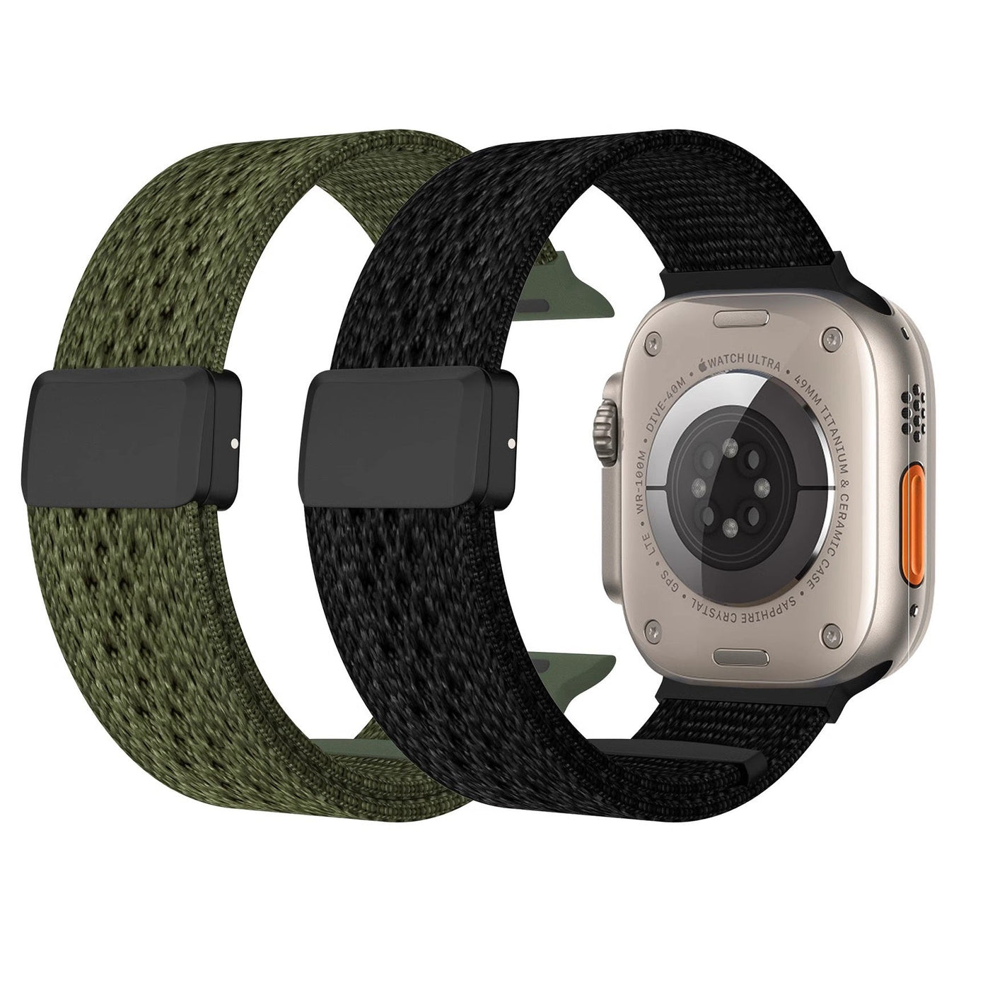 Geflochtenes Mesh-Nylon-Armband mit Magnetverschluss für die Apple Watch