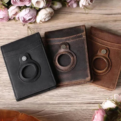 AirTag Leder Flip Geldbörse