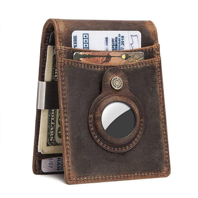 AirTag Leder Flip Geldbörse