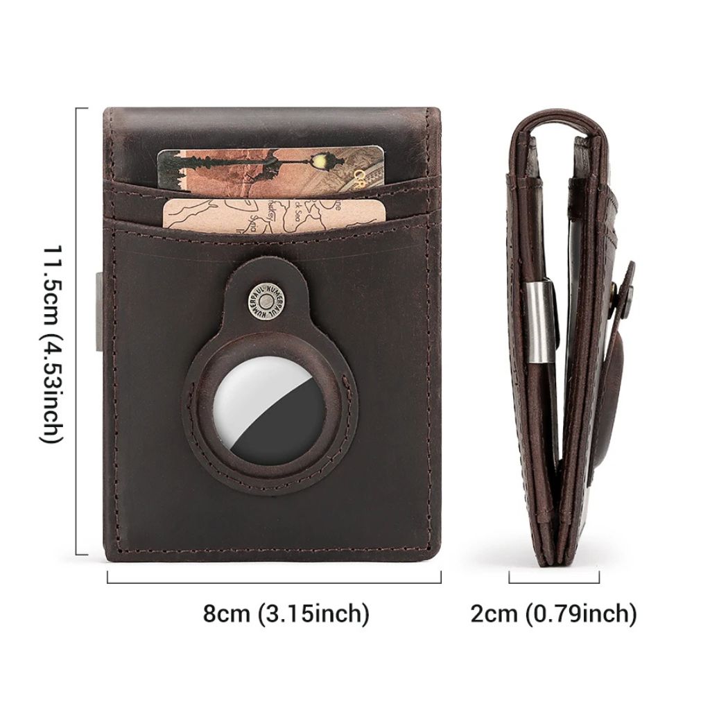 AirTag Leder Flip Geldbörse