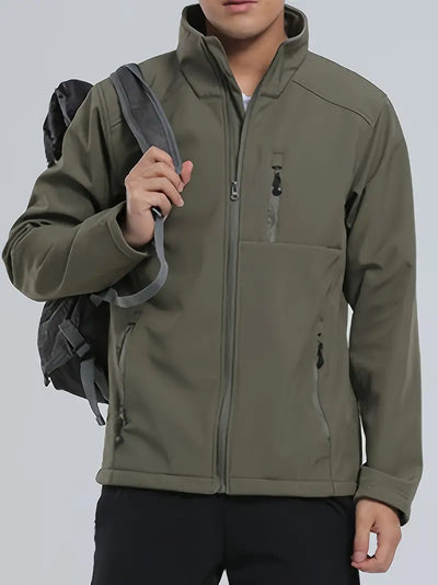 Herren Winddichte Softshell Jacke – Wasserdicht, Thermo & Atmungsaktiv