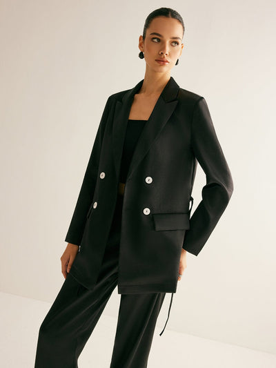 Renate | Double Breasted Blazer mit Feinem Gürtel