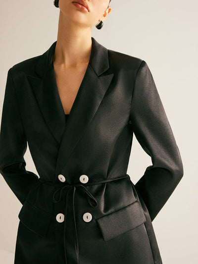 Renate | Double Breasted Blazer mit Feinem Gürtel