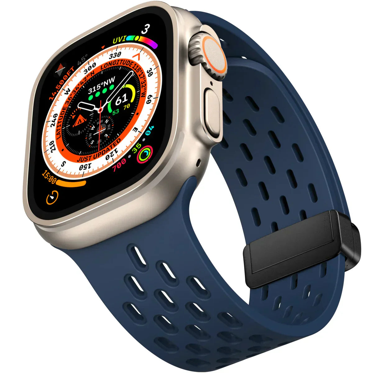 Magnetisches Atmungsaktives Silikonarmband für die Apple Watch