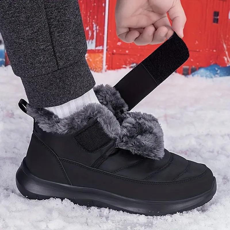 Herren Winter-Sneaker – Warm Gefüttert, Rutschfest, Mid-Top Design