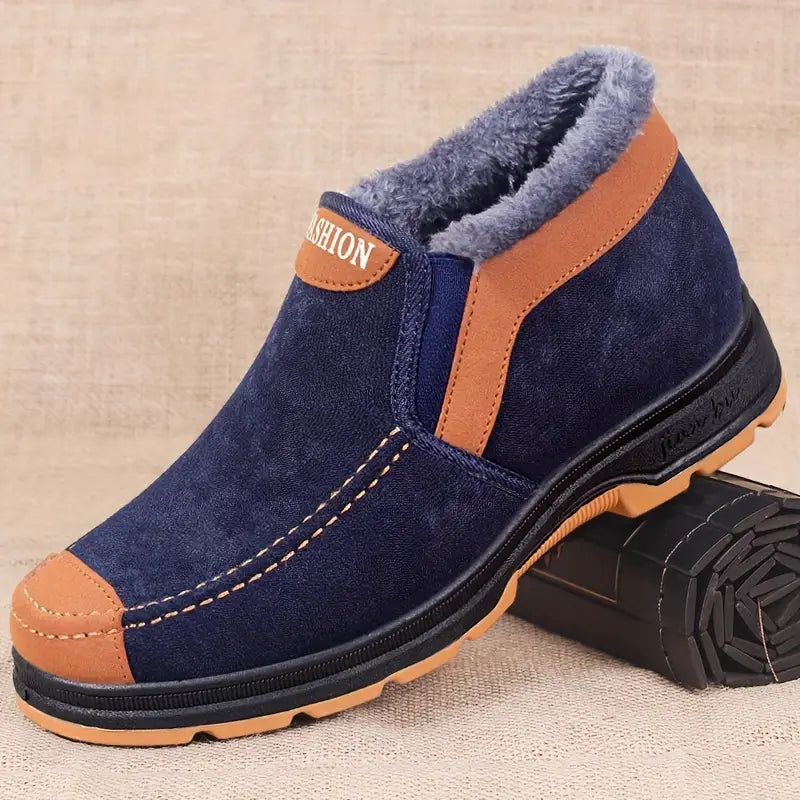 Herren Winter-Sneaker – Warm Gefüttert, Slip-On, Rutschfest