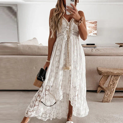 Midi-Kleid aus Spitze für Damen