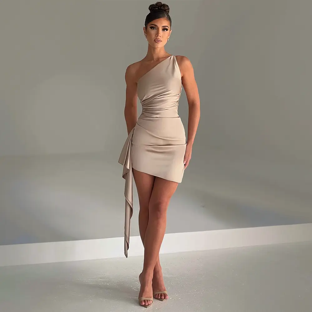Selene | Elegantes Bodycon-Minikleid mit einem Schulterträger