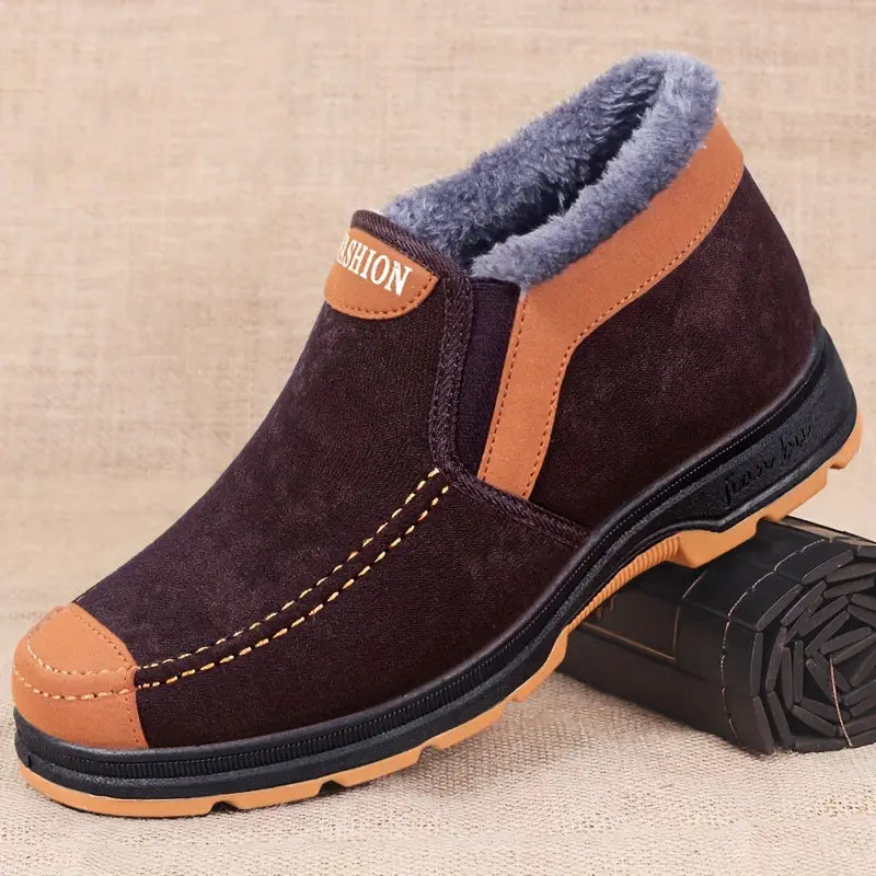 Herren Winter-Sneaker – Warm Gefüttert, Slip-On, Rutschfest