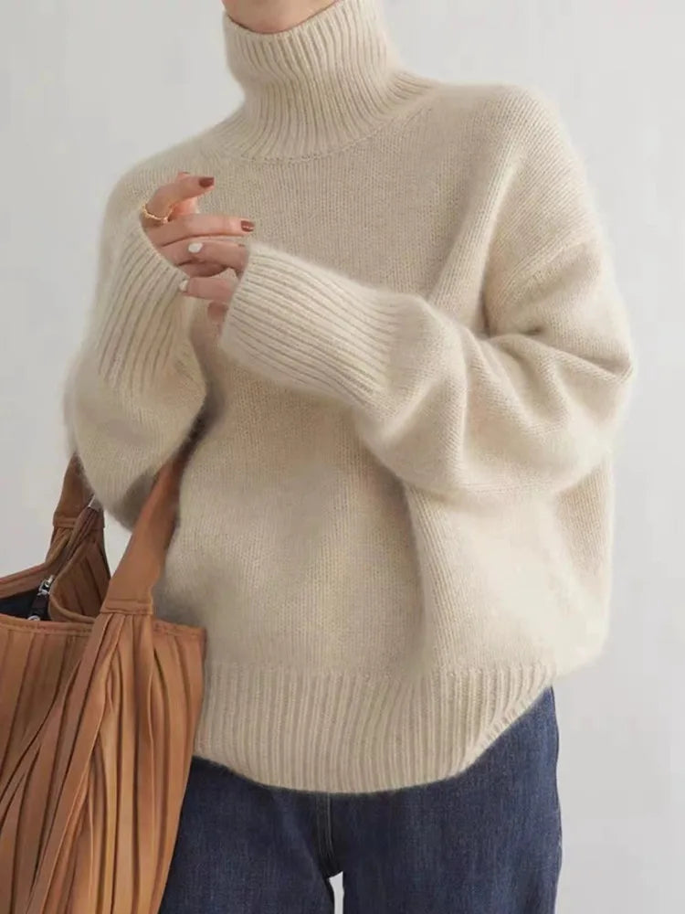 Lena | Bequemer, weicher Rollkragenpullover