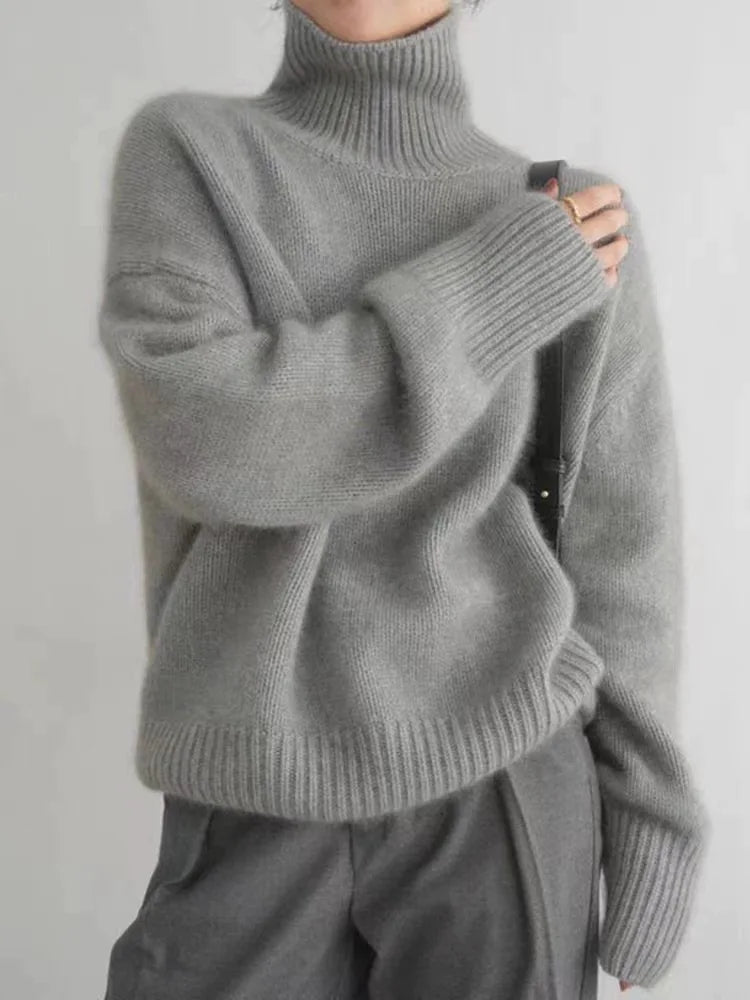 Lena | Bequemer, weicher Rollkragenpullover