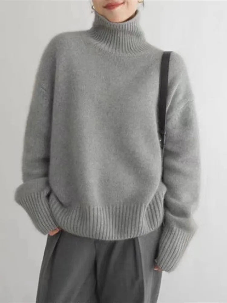 Lena | Bequemer, weicher Rollkragenpullover