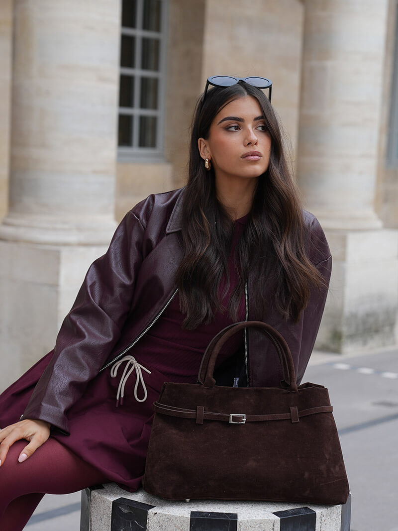 Zella | Luxuriöse Damen-Handtasche aus Wildleder