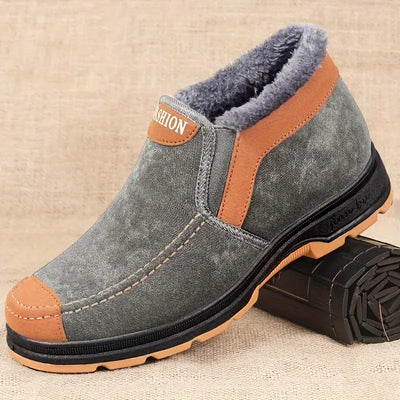 Herren Winter-Sneaker – Warm Gefüttert, Slip-On, Rutschfest