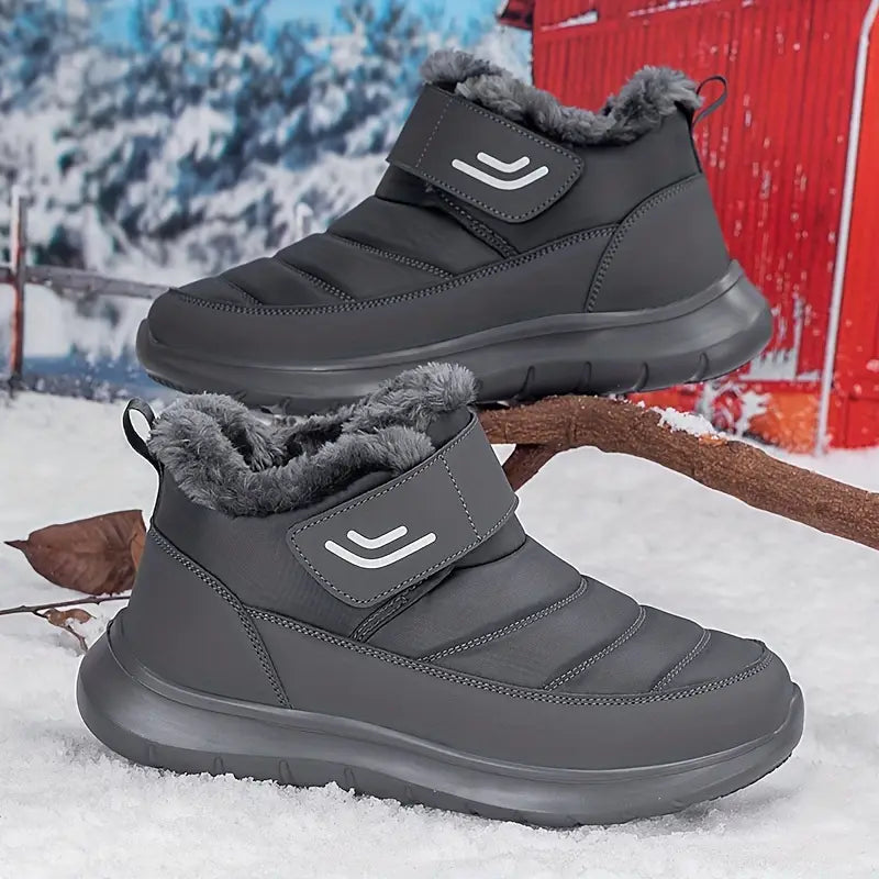 Herren Winter-Sneaker – Warm Gefüttert, Rutschfest, Mid-Top Design